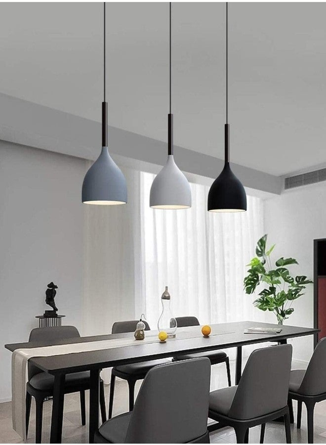 Avior Aluminium Shade Hanging Lights for Dining Table, Living Room, Pendant Lamps for Kitchen Island, Restaurants, Cafe and Home Decorative Light(Pack of 3) - Image 4